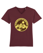 I'd Rather Be In The Mountains Tricou mânecă scurtă guler V Bărbat Presenter