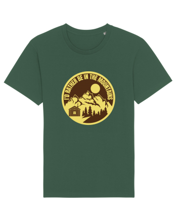 I'd Rather Be In The Mountains Bottle Green