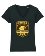 I'd Rather Be In The Mountains Tricou mânecă scurtă guler V Damă Evoker