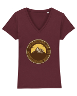 I'd Rather Be In The Mountains Tricou mânecă scurtă guler V Damă Evoker