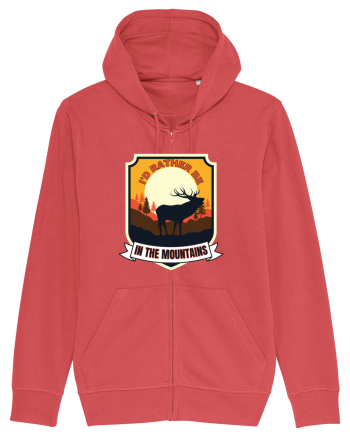 I'd Rather Be In The Mountains Carmine Red