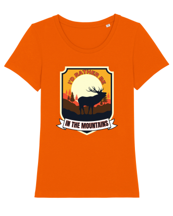 I'd Rather Be In The Mountains Bright Orange