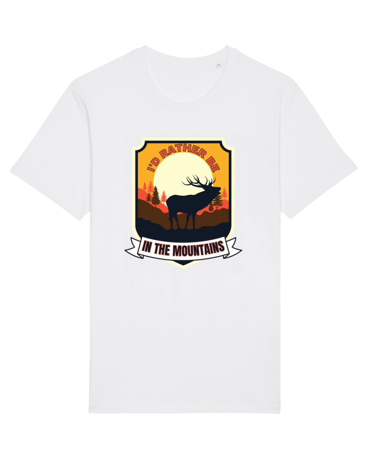 Tricou mânecă scurtă Unisex Rocker White