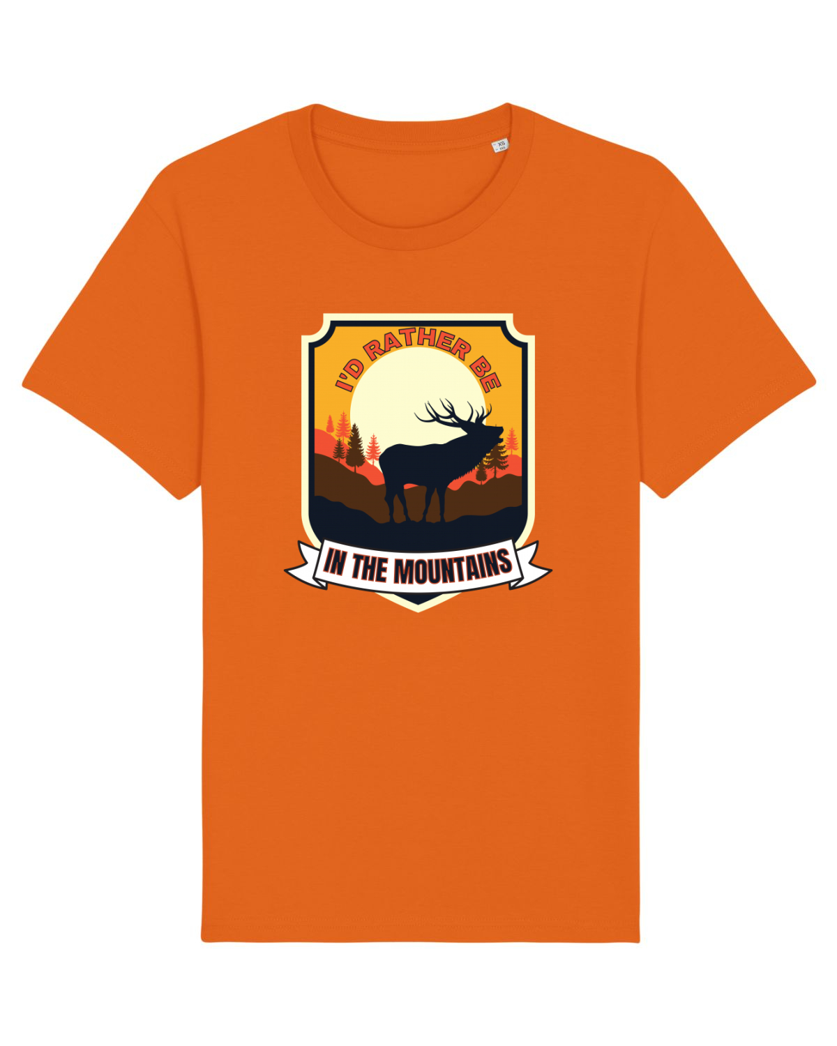 Tricou mânecă scurtă Unisex Rocker Bright Orange