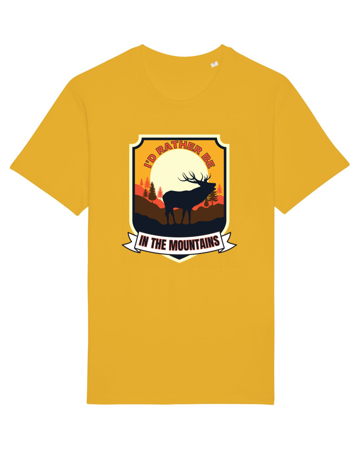Tricou mânecă scurtă Unisex Rocker Spectra Yellow