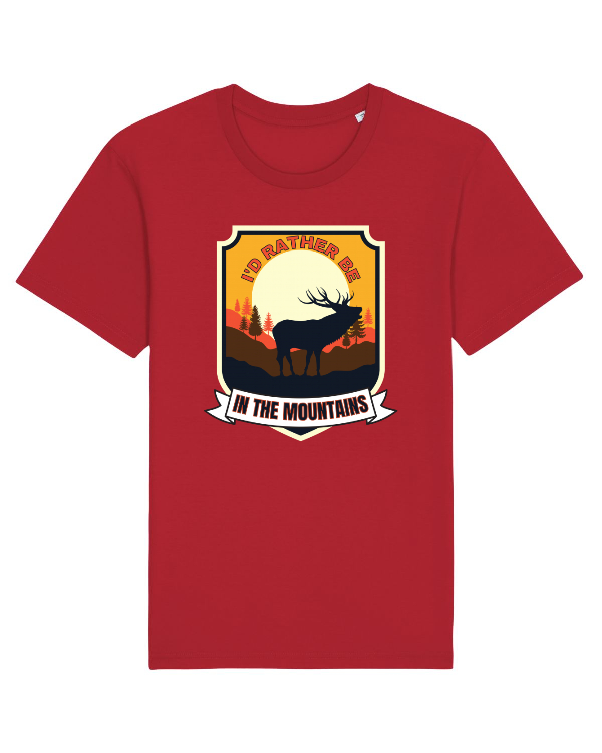 Tricou mânecă scurtă Unisex Rocker Red