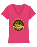 I'd Rather Be In The Mountains Tricou mânecă scurtă guler V Damă Evoker