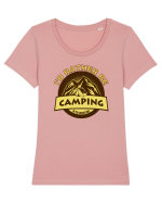 I'd Rather Be In The Mountains Tricou mânecă scurtă guler larg fitted Damă Expresser