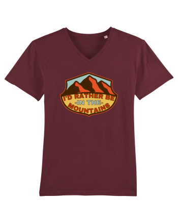 I'd Rather Be In The Mountains Burgundy