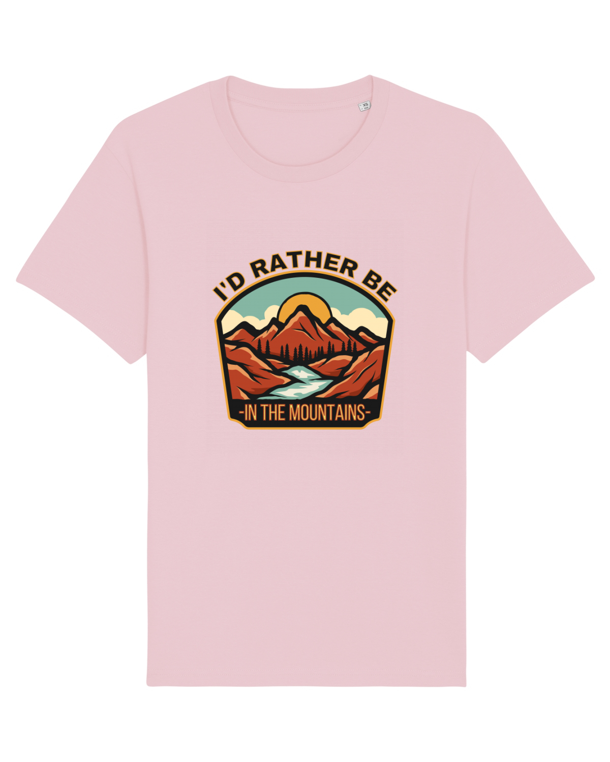 Tricou mânecă scurtă Unisex Rocker Cotton Pink