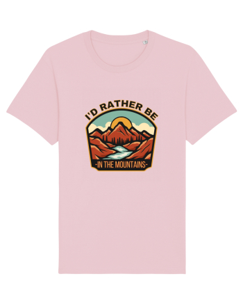 I'd Rather Be In The Mountains Cotton Pink