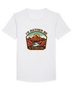 I'd Rather Be In The Mountains Tricou mânecă scurtă guler larg Bărbat Skater