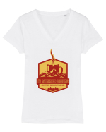 I'd Rather Be In The Mountains Tricou mânecă scurtă guler V Damă Evoker