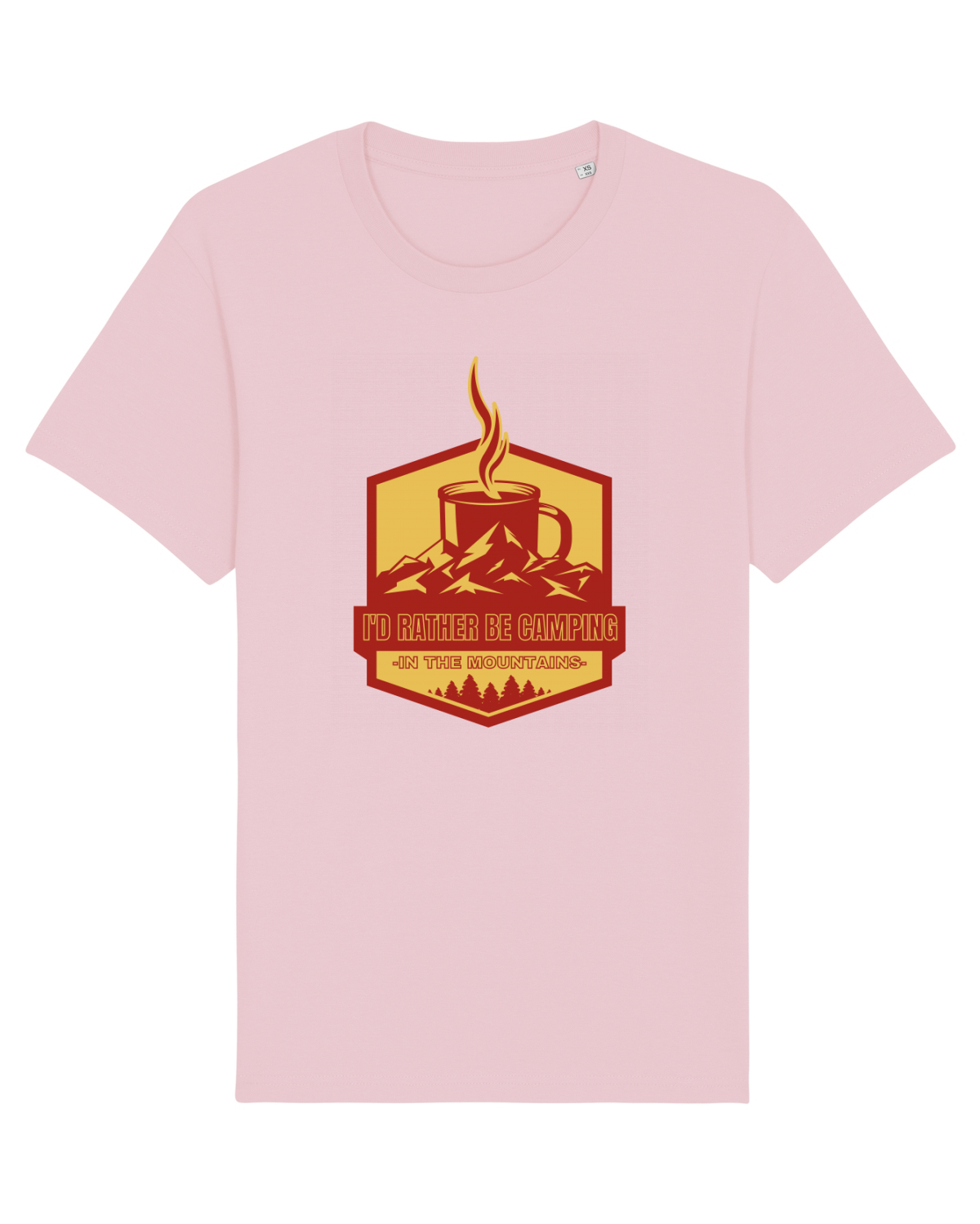 Tricou mânecă scurtă Unisex Rocker Cotton Pink