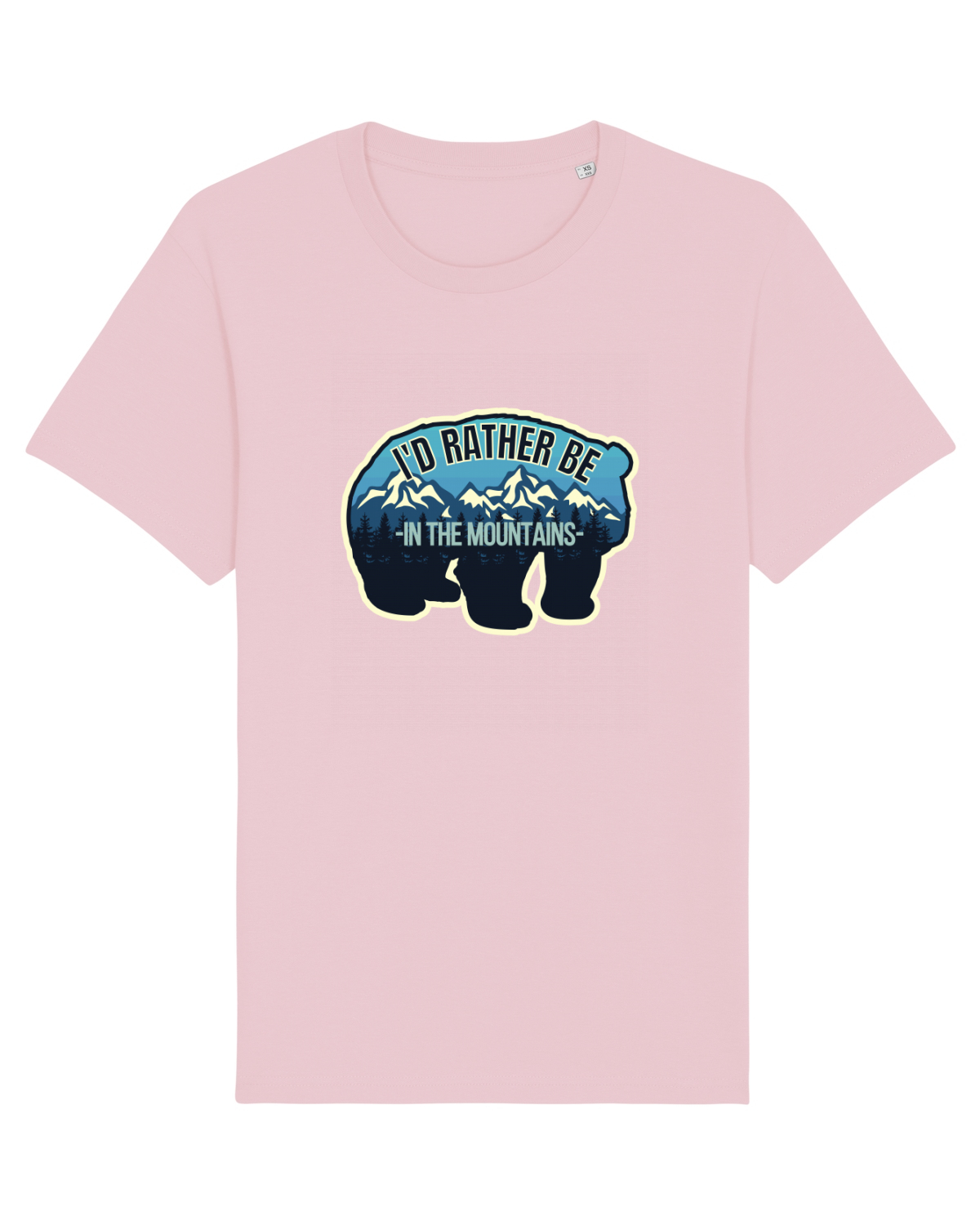 Tricou mânecă scurtă Unisex Rocker Cotton Pink