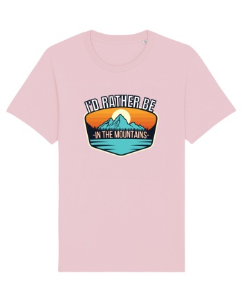 I'd Rather Be In The Mountains Cotton Pink