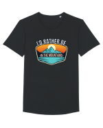 I'd Rather Be In The Mountains Tricou mânecă scurtă guler larg Bărbat Skater