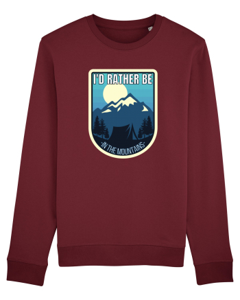 I'd Rather Be In The Mountains Burgundy