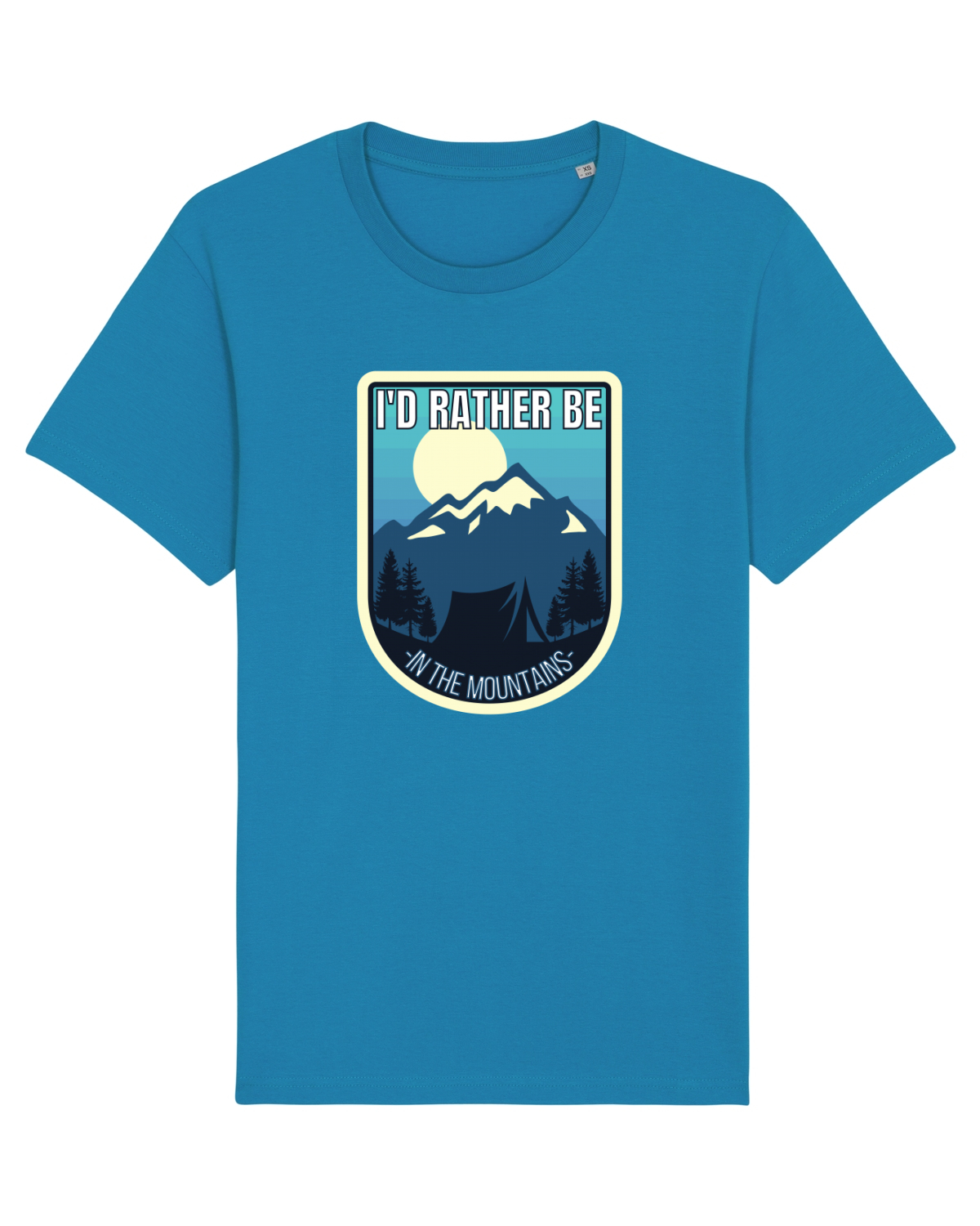Tricou mânecă scurtă Unisex Rocker Azur