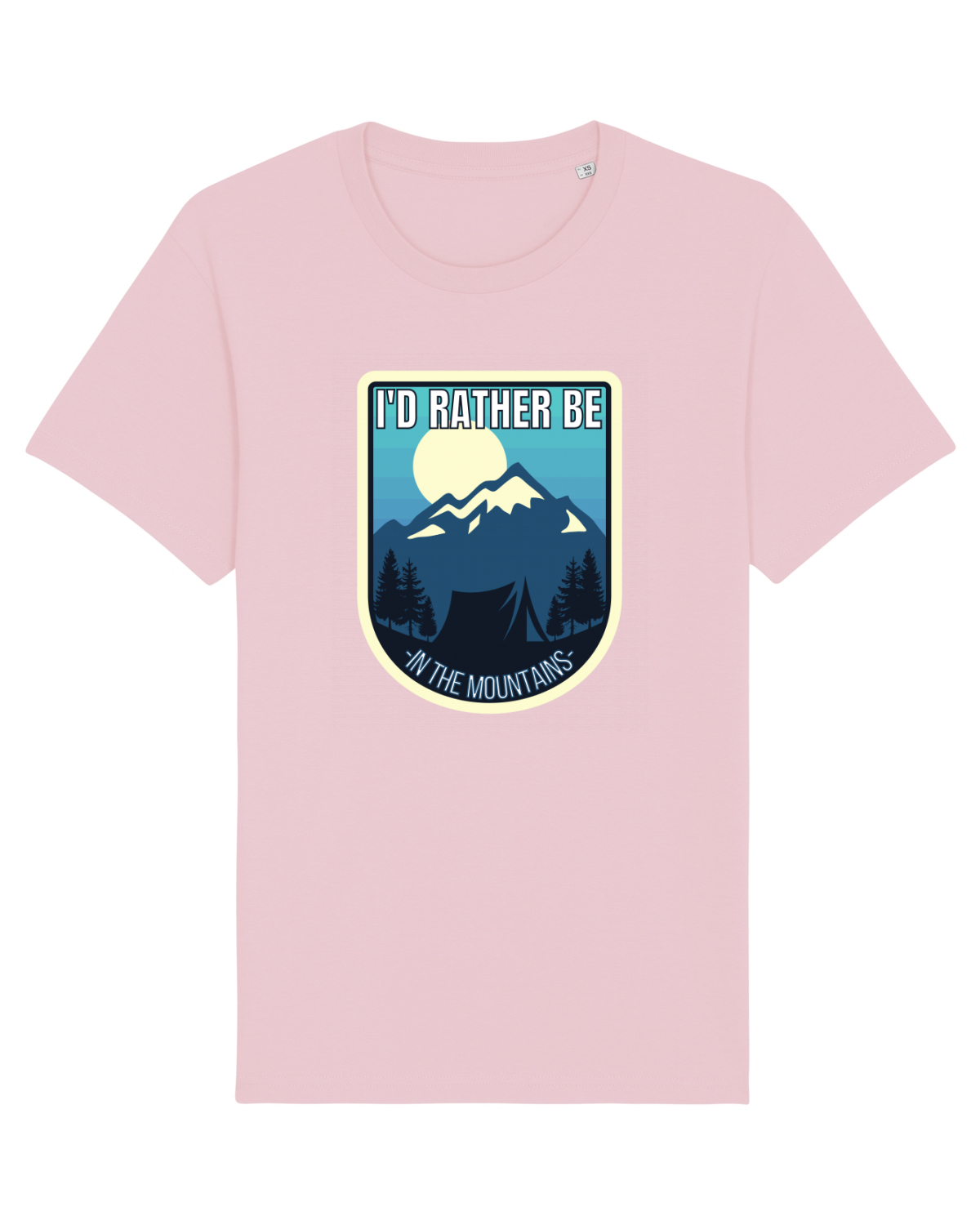 Tricou mânecă scurtă Unisex Rocker Cotton Pink