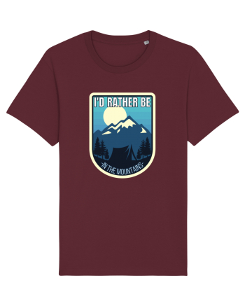 I'd Rather Be In The Mountains Burgundy