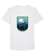I'd Rather Be In The Mountains Tricou mânecă scurtă guler larg Bărbat Skater