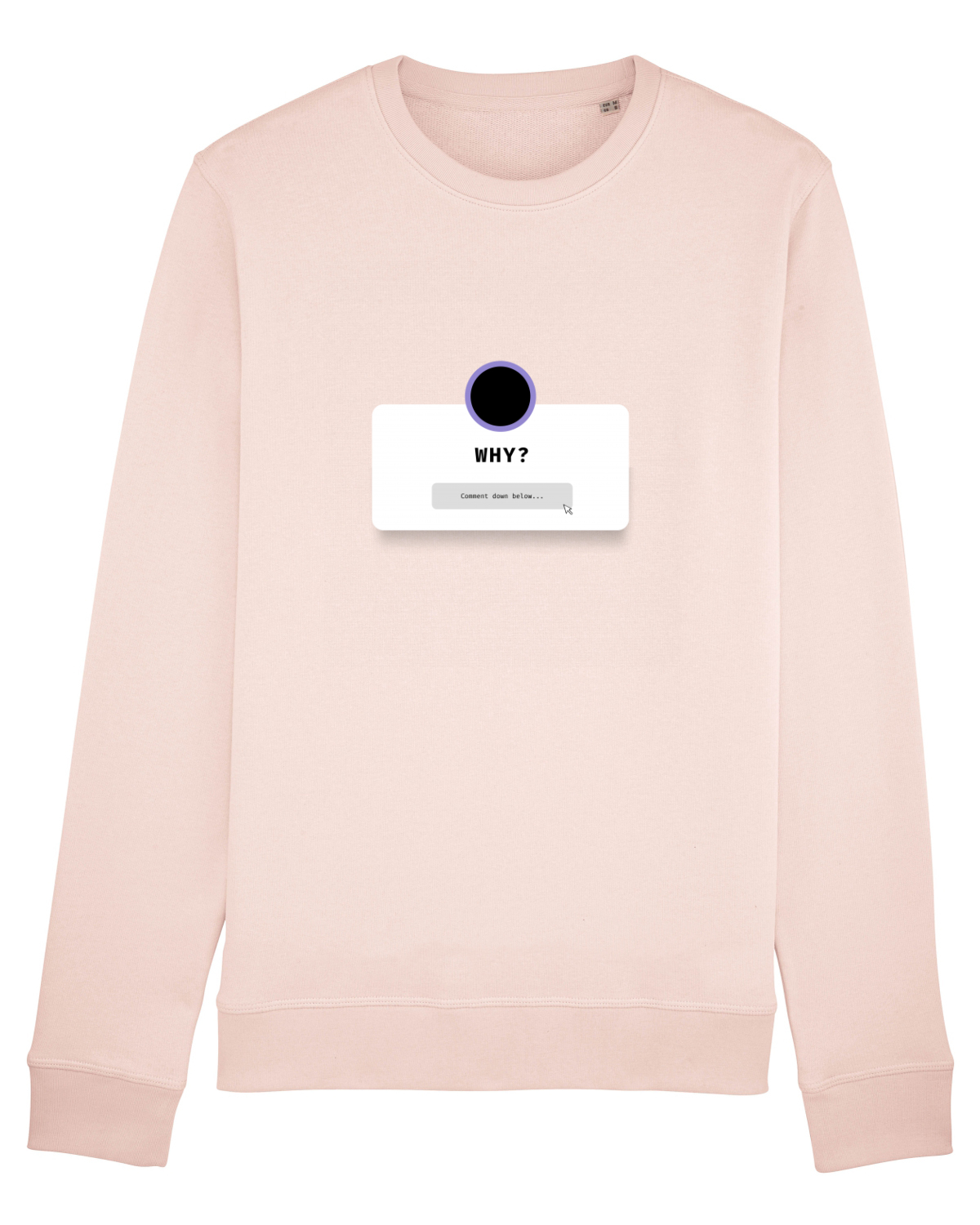 Bluză mânecă lungă Unisex Rise Candy Pink