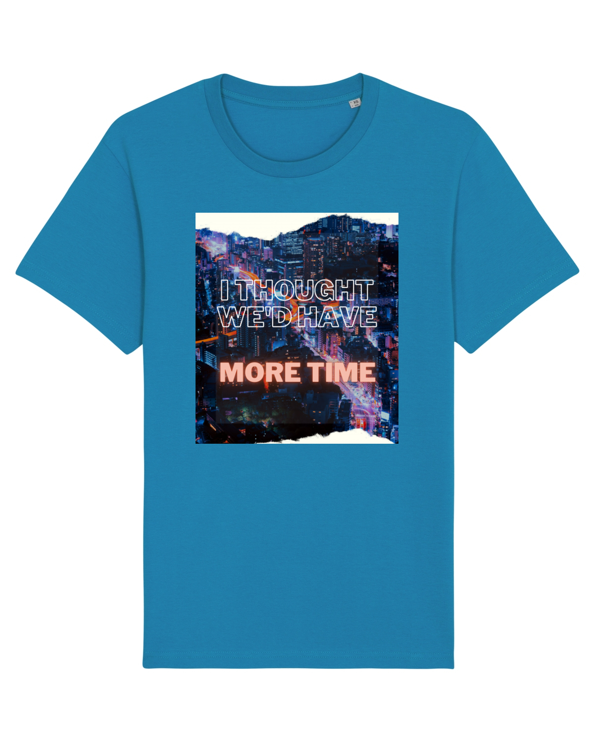Tricou mânecă scurtă Unisex Rocker Azur