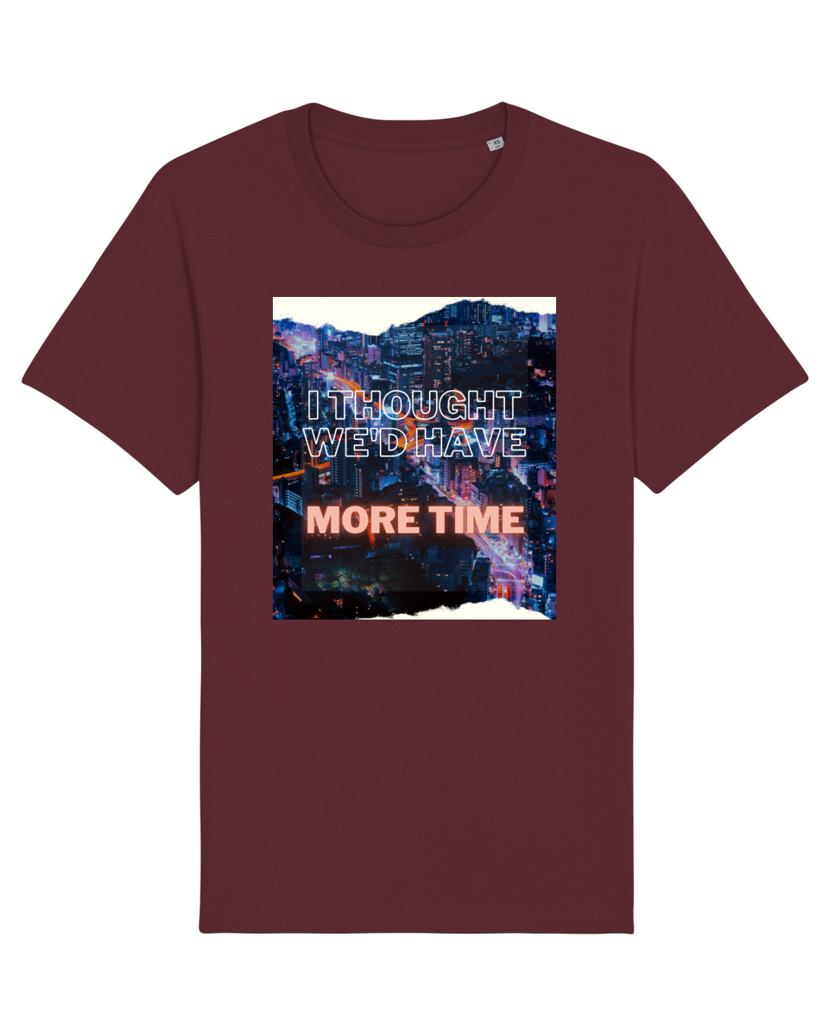 Tricou mânecă scurtă Unisex Rocker Burgundy