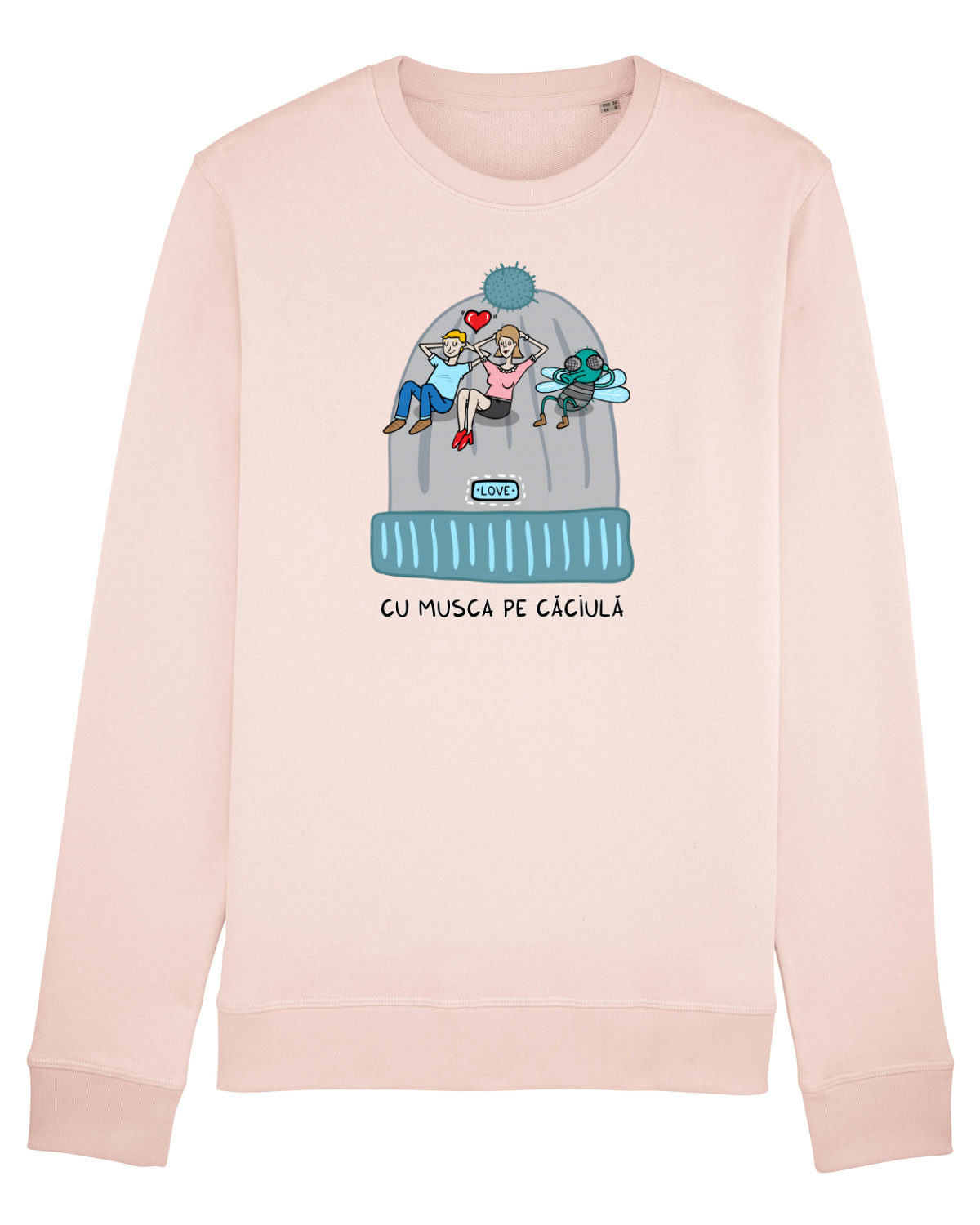 Bluză mânecă lungă Unisex Rise Candy Pink