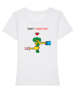 Tinem legătura... de Valentines Day Tricou mânecă scurtă guler larg fitted Damă Expresser