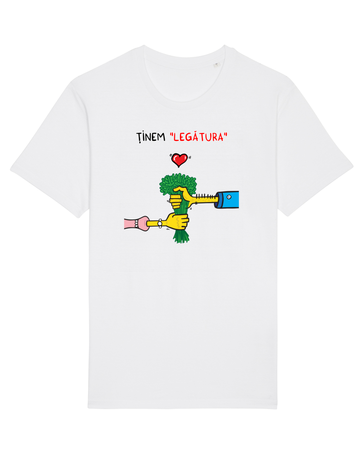 Tricou mânecă scurtă Unisex Rocker White