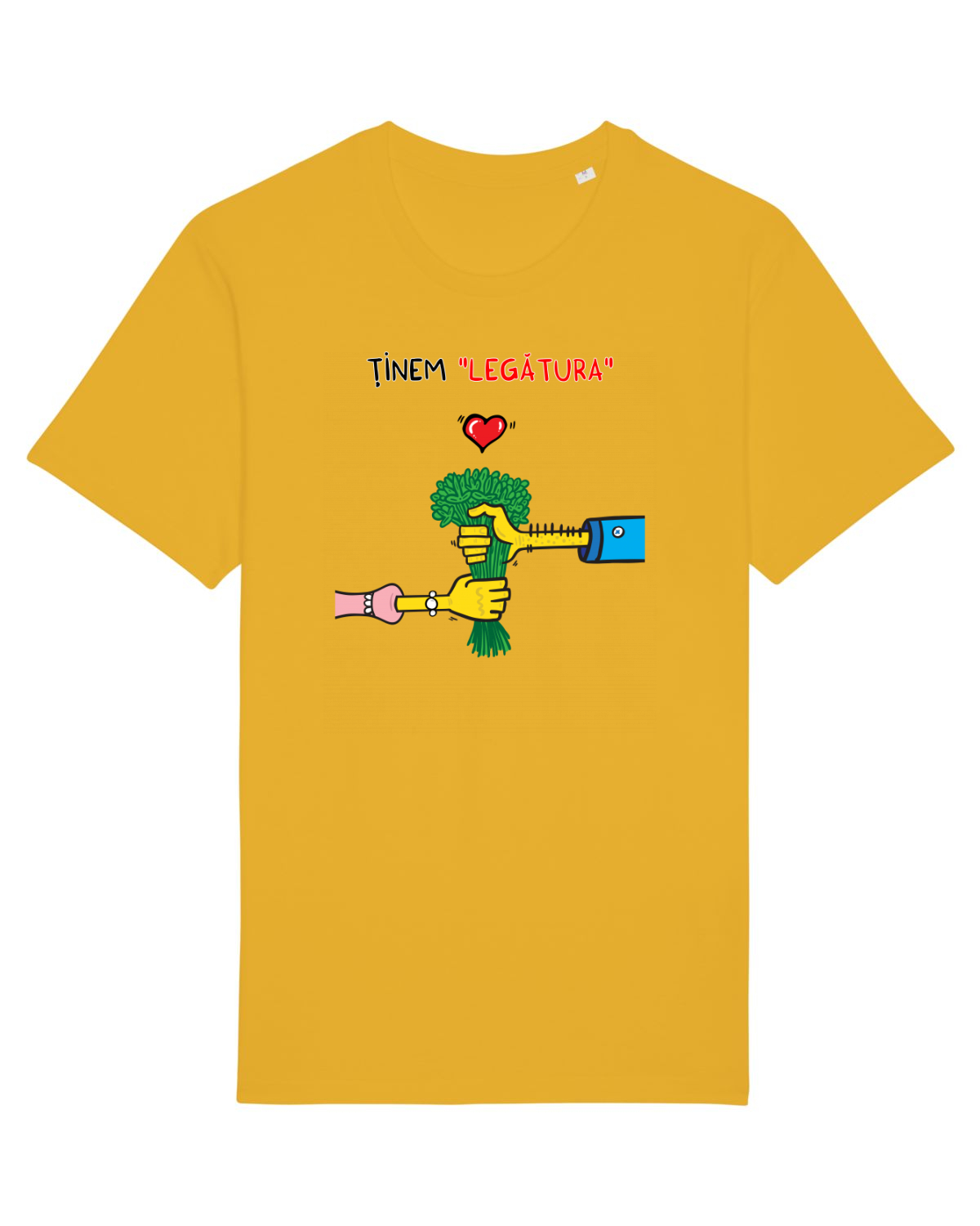 Tricou mânecă scurtă Unisex Rocker Spectra Yellow