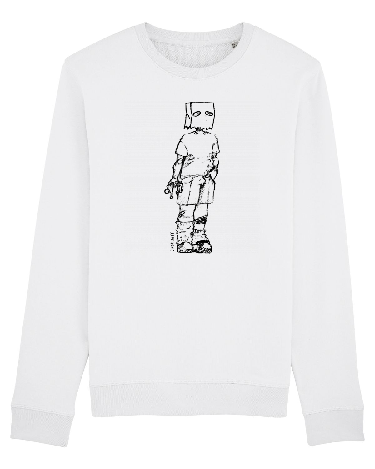 Bluză mânecă lungă Unisex Rise White