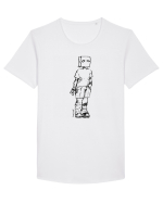 Just Jeff Tricou mânecă scurtă guler larg Bărbat Skater