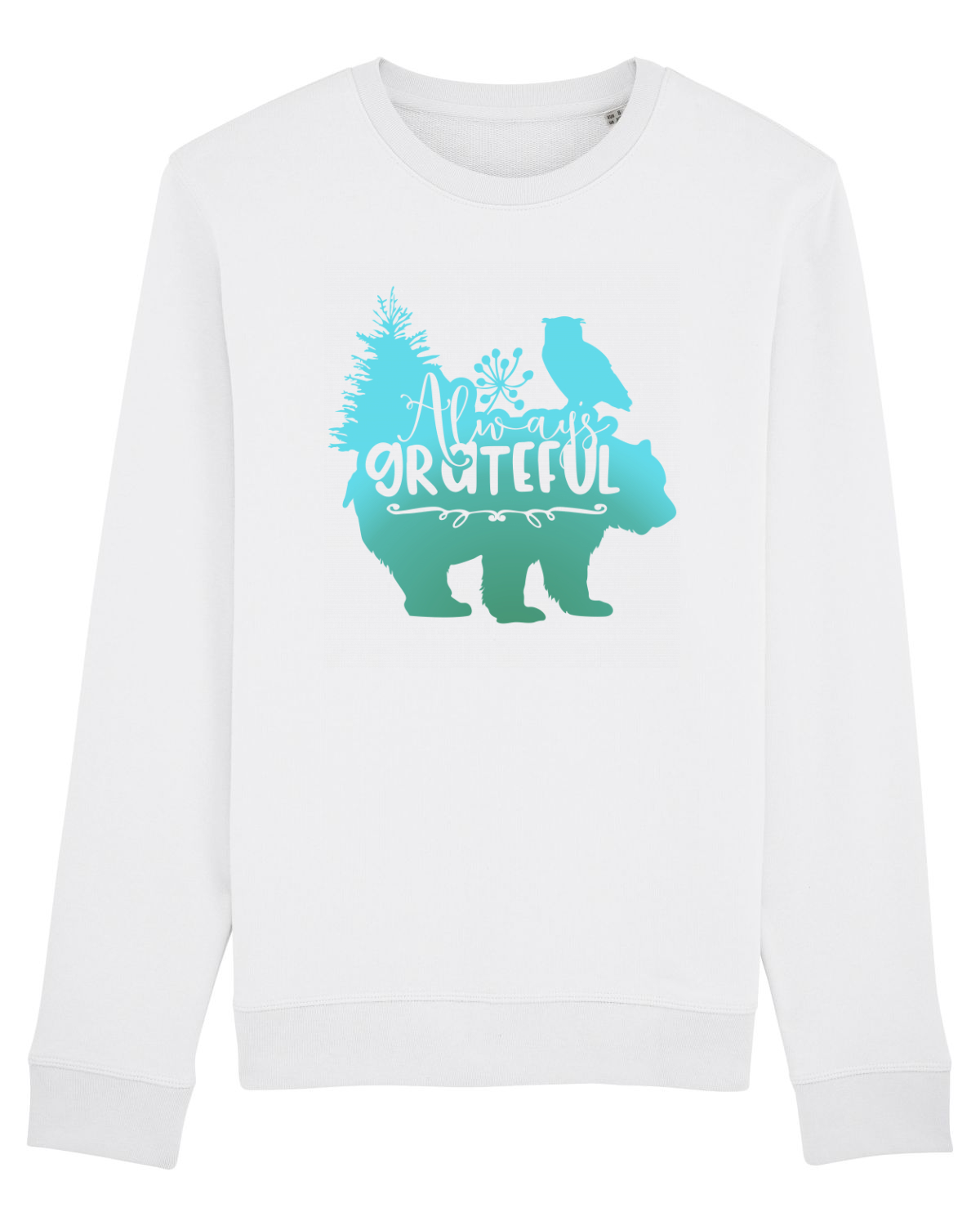 Bluză mânecă lungă Unisex Rise White