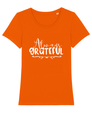 Always Grateful Bright Orange