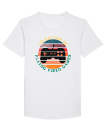 Gamer Tricou mânecă scurtă guler larg Bărbat Skater