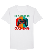 Gamer Tricou mânecă scurtă guler larg Bărbat Skater