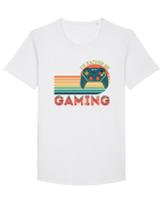 Gamer Tricou mânecă scurtă guler larg Bărbat Skater