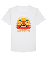 Gamer Tricou mânecă scurtă guler larg Bărbat Skater