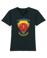 Gamer Tricou mânecă scurtă guler V Bărbat Presenter