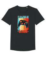 Gamer Tricou mânecă scurtă guler larg Bărbat Skater