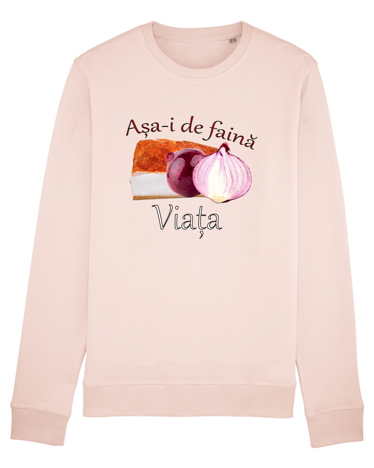 Bluză mânecă lungă Unisex Rise Candy Pink