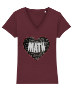 Pentru iubitorii de matematica Tricou mânecă scurtă guler V Damă Evoker