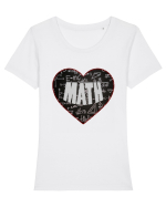 Pentru iubitorii de matematica Tricou mânecă scurtă guler larg fitted Damă Expresser