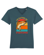 Pescari Tricou mânecă scurtă guler V Bărbat Presenter