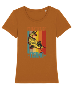 Pescari Tricou mânecă scurtă guler larg fitted Damă Expresser