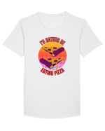 Pizza Lover Tricou mânecă scurtă guler larg Bărbat Skater
