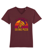 Pizza Lover Tricou mânecă scurtă guler V Bărbat Presenter